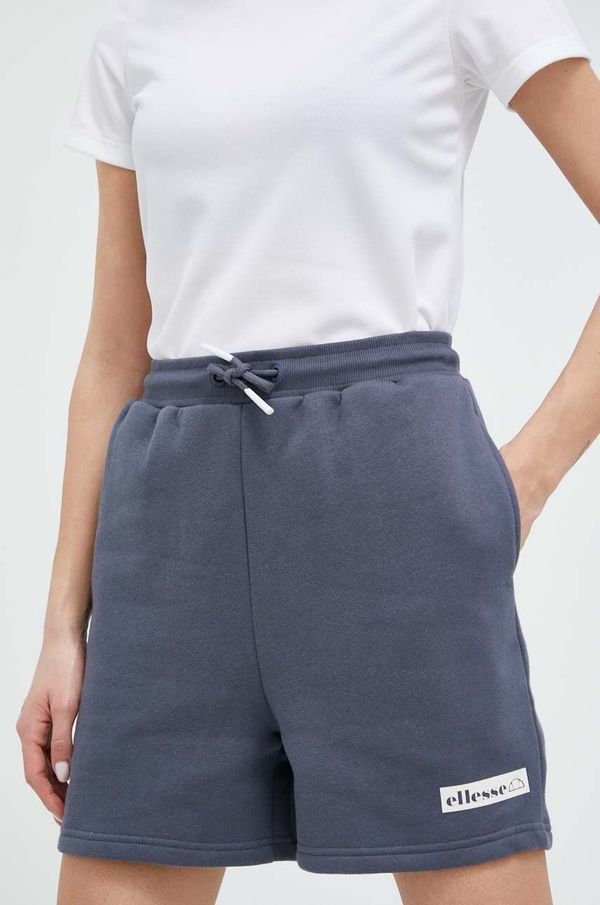 Ellesse Kratke hlače Ellesse za žene, glatki materijal, visoki struk