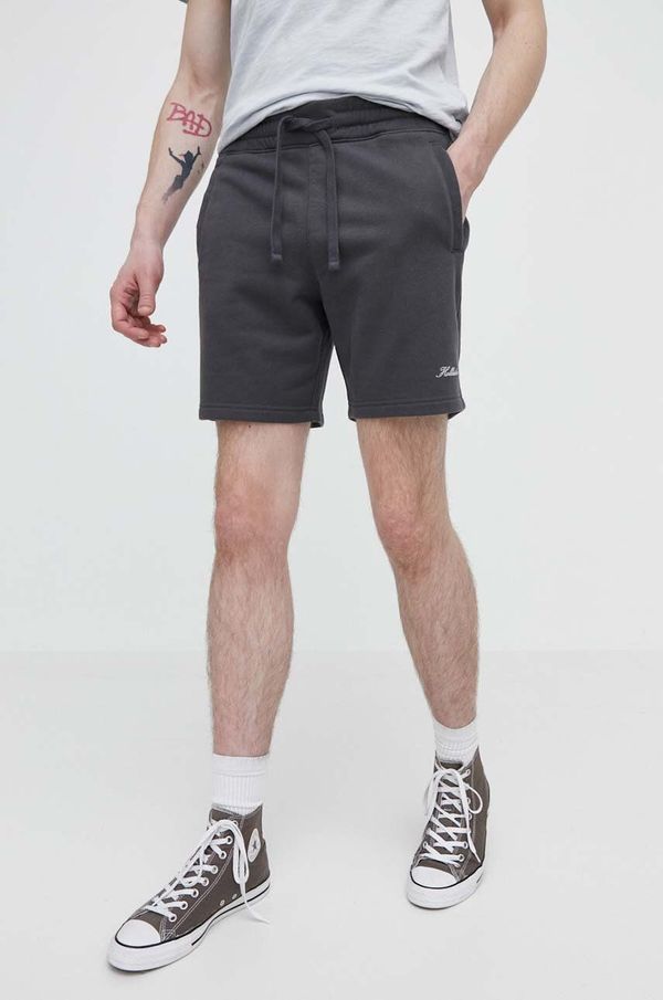 Hollister Co. Kratke hlače Hollister Co. za muškarce, boja: siva