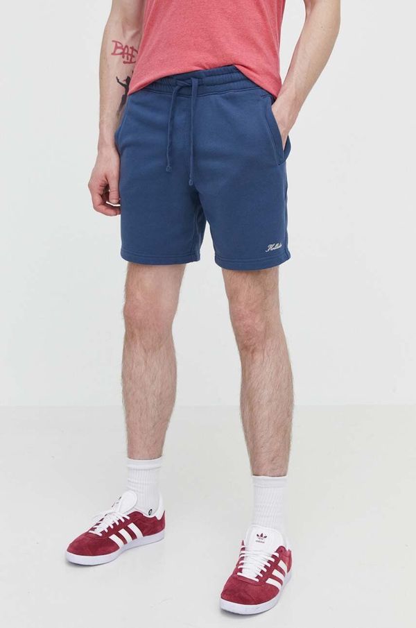 Hollister Co. Kratke hlače Hollister Co. za muškarce, boja: tamno plava