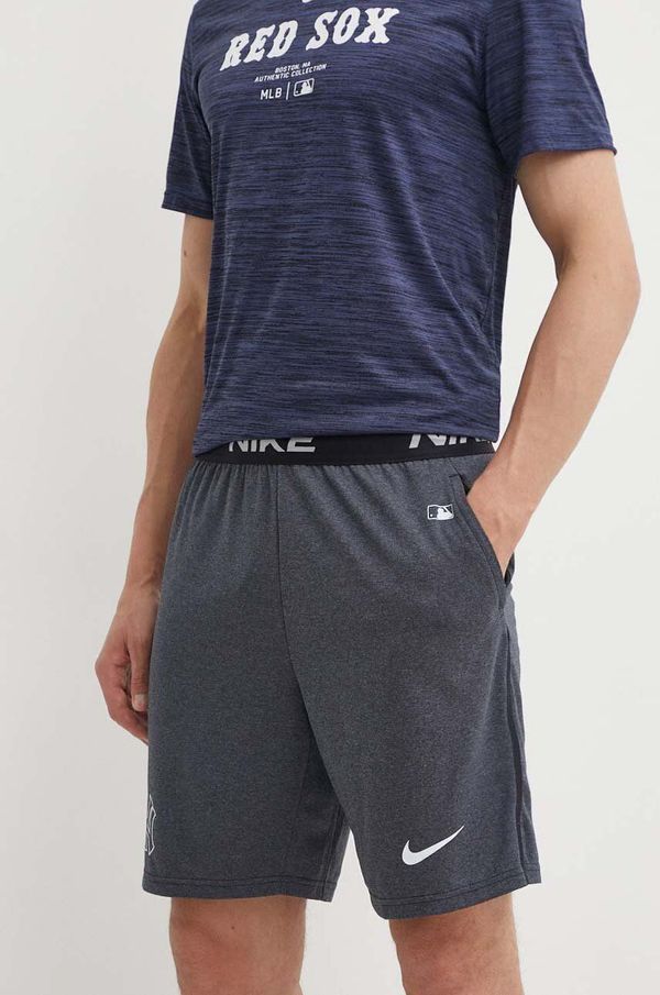 Nike Kratke hlače Nike New York Yankees za muškarce, boja: siva