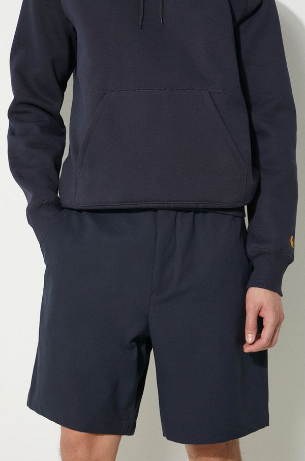 Norse Projects Kratke hlače Norse Projects Ezra Relaxed Solotex za muškarce, boja: tamno plava, N35.0603.7004