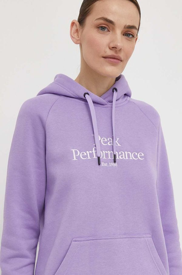Peak Performance Kratke hlače Peak Performance za žene, boja: ljubičasta, bez uzorka, visoki struk