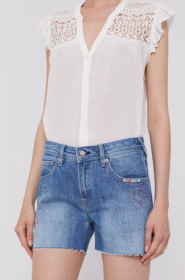 Pepe Jeans Kratke hlače Pepe Jeans za žene, boja: plava