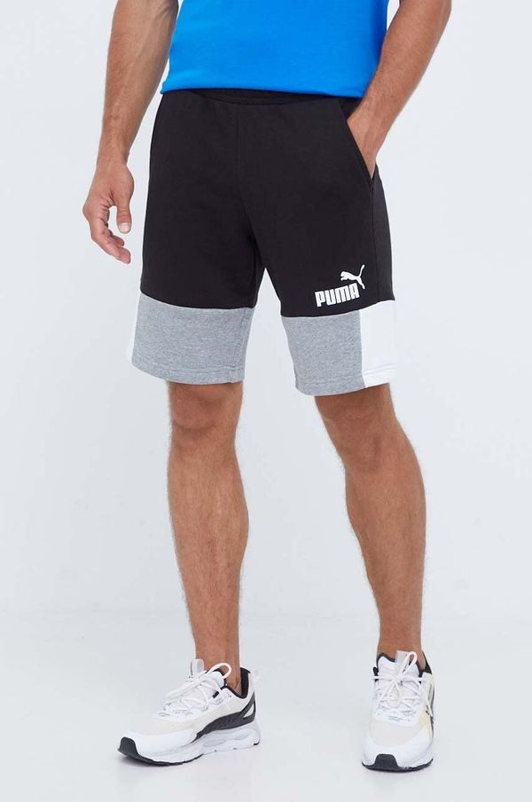 Puma Kratke hlače Puma za muškarce, boja: crna