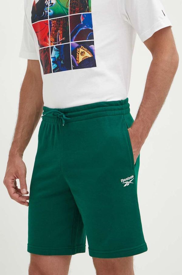 Reebok Kratke hlače Reebok Identity za muškarce, boja: zelena, 100076441