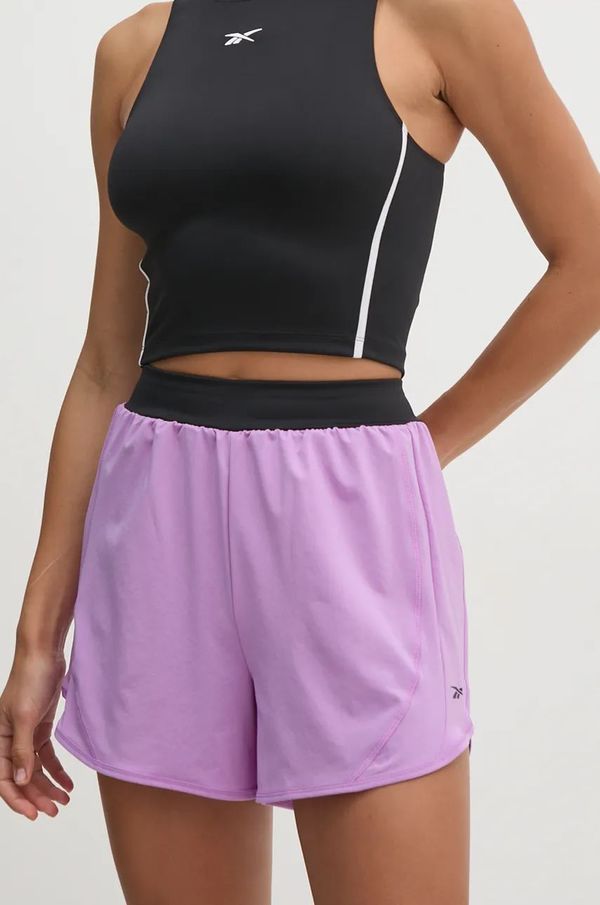 Reebok Kratke hlače Reebok LUX Collection za žene, boja: ljubičasta, bez uzorka, visoki struk, 100205670