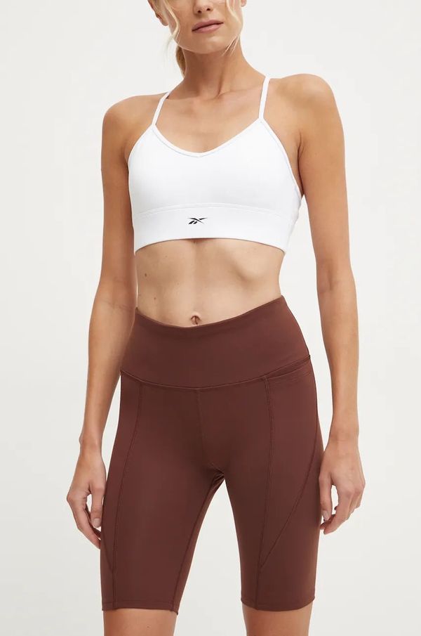 Reebok Kratke hlače Reebok LUX Collection za žene, boja: smeđa, bez uzorka, visoki struk, 100205597