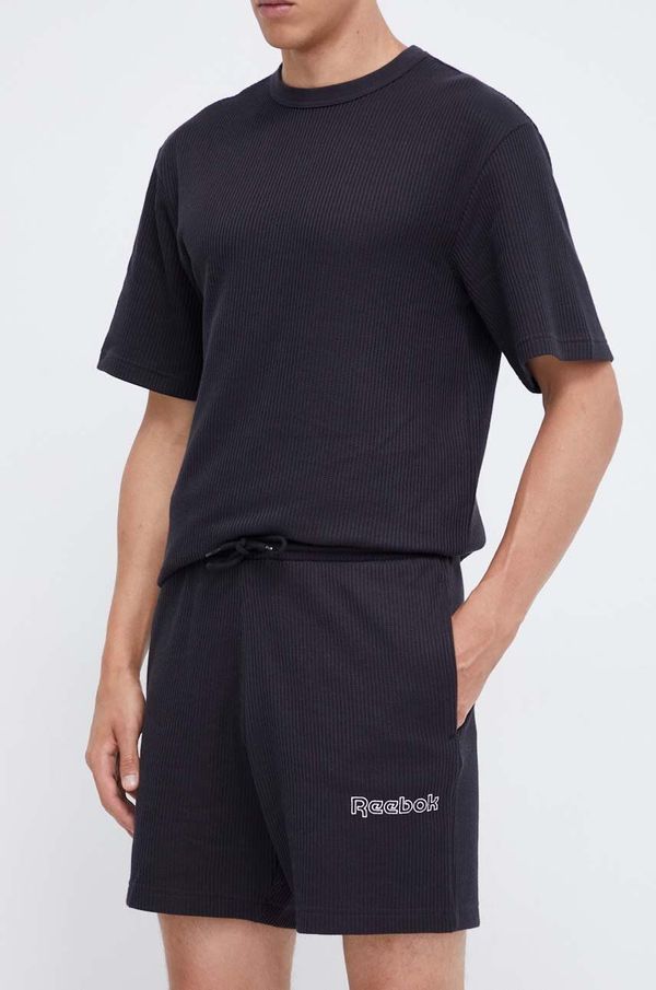 Reebok Kratke hlače Reebok za muškarce, boja: crna