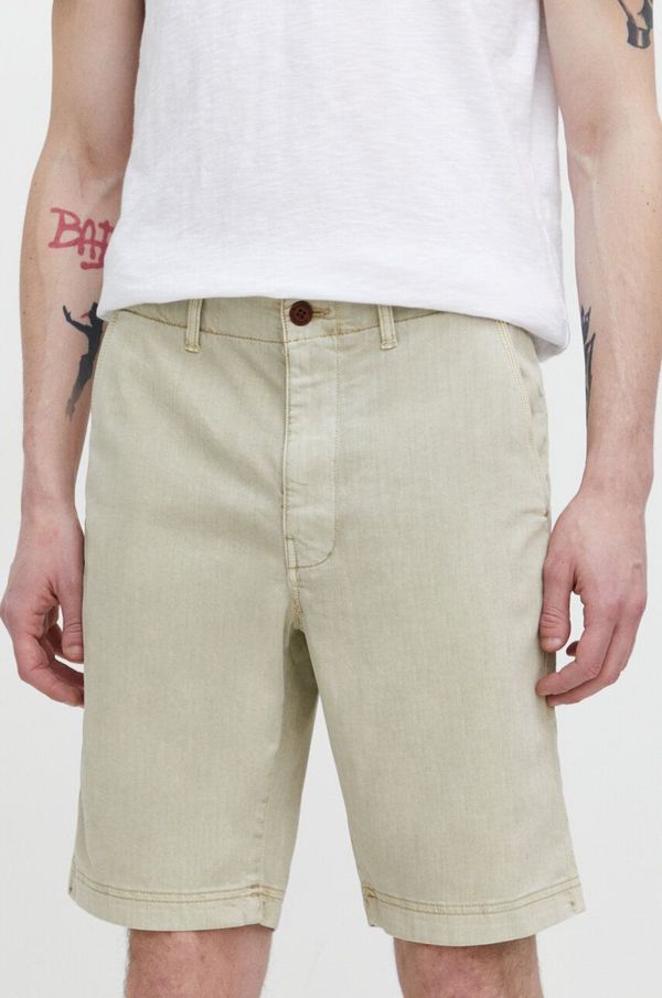 Superdry Kratke hlače Superdry za muškarce, boja: bež