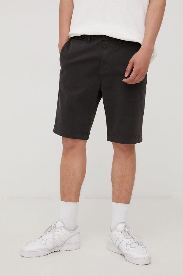 Superdry Kratke hlače Superdry za muškarce, boja: crna