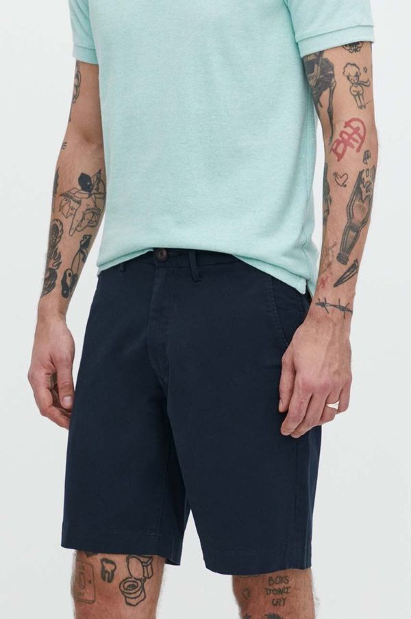 Superdry Kratke hlače Superdry za muškarce, boja: tamno plava
