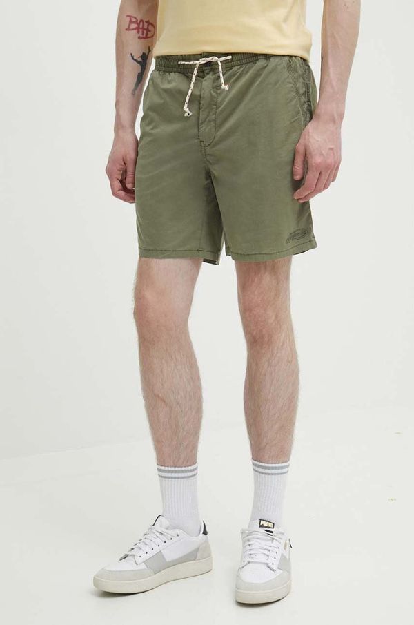 Superdry Kratke hlače Superdry za muškarce, boja: zelena