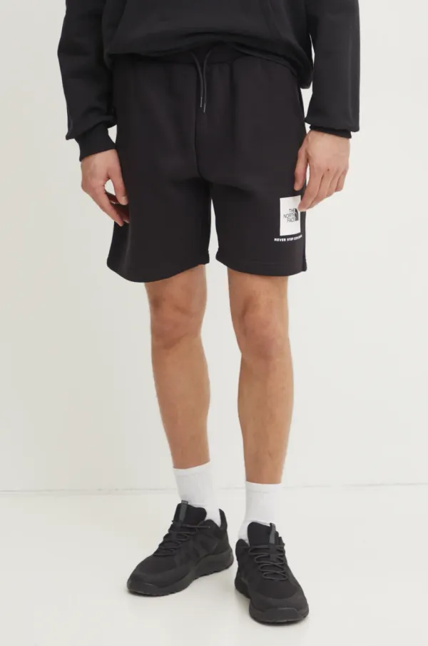 The North Face Kratke hlače The North Face Nuptse Regular za muškarce, boja: crna, NF0A8C1JKY41