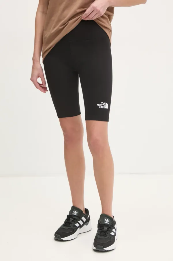 The North Face Kratke hlače The North Face Simple Dome za žene, boja: crna, bez uzorka, visoki struk, NF0A8C2HJK31