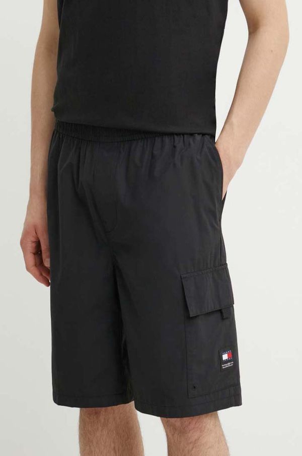 Tommy Jeans Kratke hlače Tommy Jeans za muškarce, boja: crna, DM0DM18808