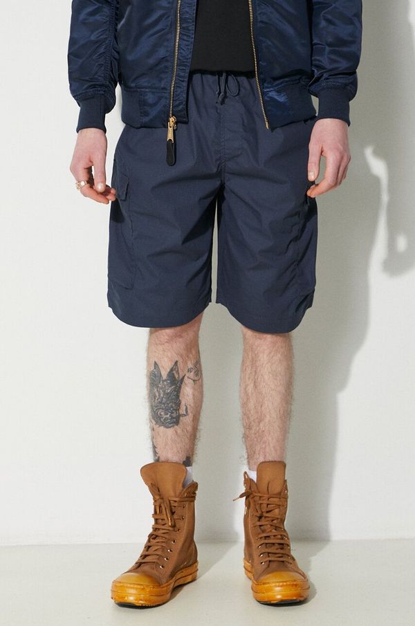 Universal Works Kratke hlače Universal Works Parachute Short za muškarce, boja: tamno plava, 30159.NAVY
