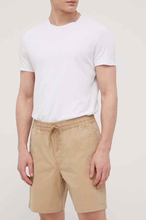 Vans Kratke hlače Vans za muškarce, boja: bež, VN0A5FKDKHK1-KHAKI
