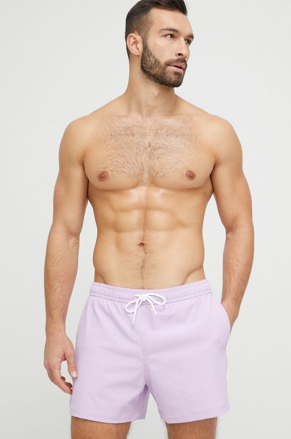 Abercrombie & Fitch Kratke hlače za kupanje Abercrombie & Fitch boja: ljubičasta