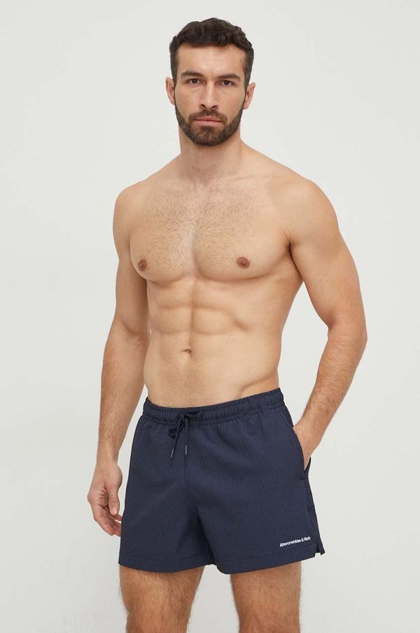 Abercrombie & Fitch Kratke hlače za kupanje Abercrombie & Fitch boja: tamno plava