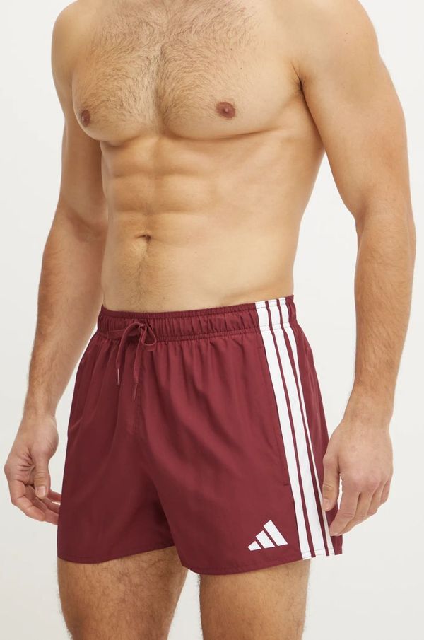 adidas Kratke hlače za kupanje adidas 3S BLD SH 3IN boja: crvena, JL5572