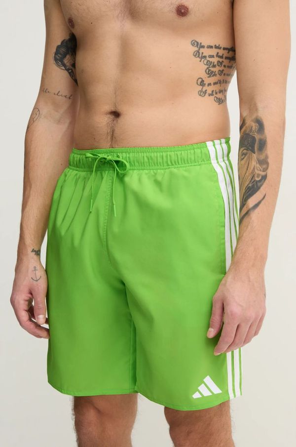 adidas Kratke hlače za kupanje adidas 3S BLD SH 8IN boja: zelena, JD4242