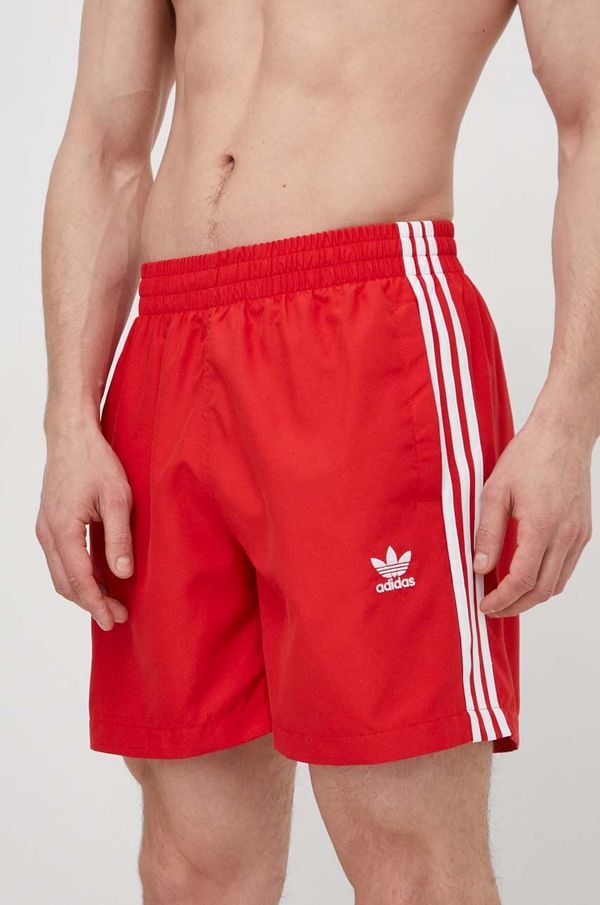 adidas Originals Kratke hlače za kupanje adidas Originals boja: crvena