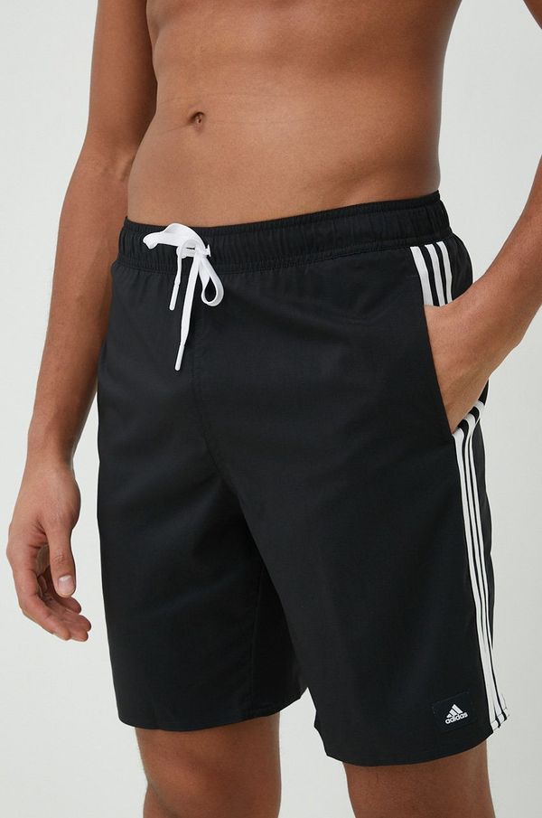 adidas Performance Kratke hlače za kupanje adidas Performance 3-Stripes CLX boja: crna