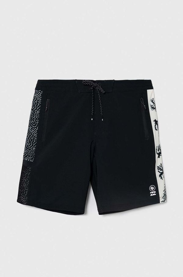 Billabong Kratke hlače za kupanje Billabong X CORAL GARDENERS boja: crna