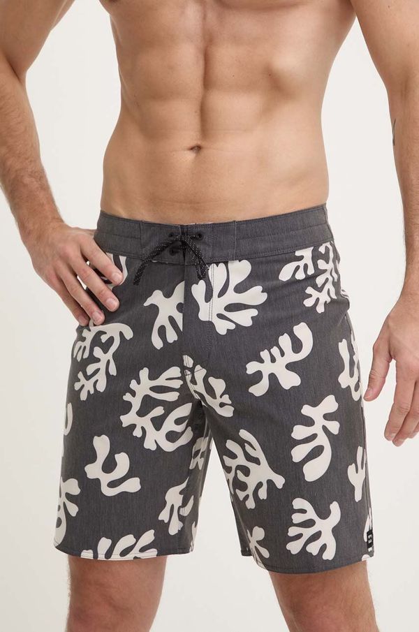 Billabong Kratke hlače za kupanje Billabong x Coral Gardeners boja: siva, ABYBS00479
