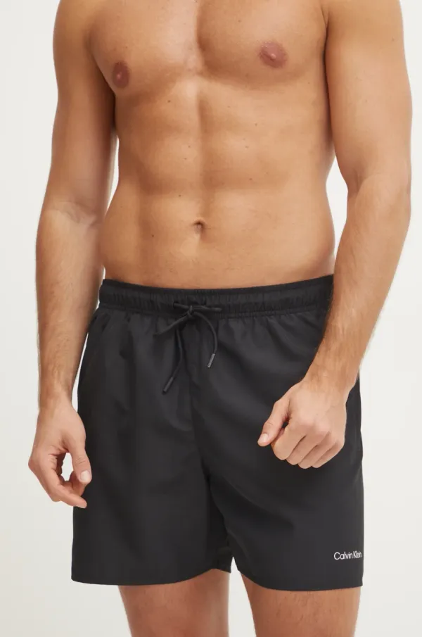 Calvin Klein Kratke hlače za kupanje Calvin Klein 2-pack boja: crna, KM0KM01165