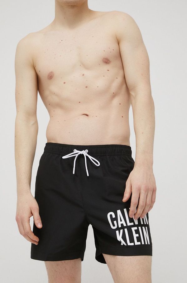 Calvin Klein Kratke hlače za kupanje Calvin Klein boja: crna, KM0KM00739