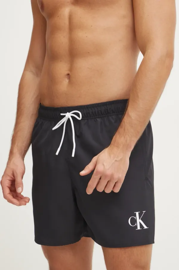 Calvin Klein Kratke hlače za kupanje Calvin Klein boja: crna, KM0KM01101