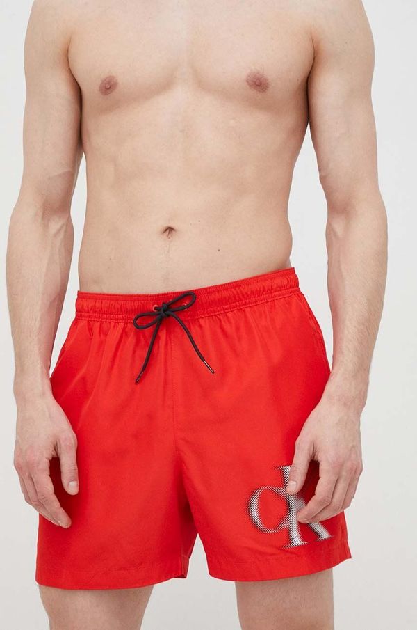 Calvin Klein Kratke hlače za kupanje Calvin Klein boja: crvena