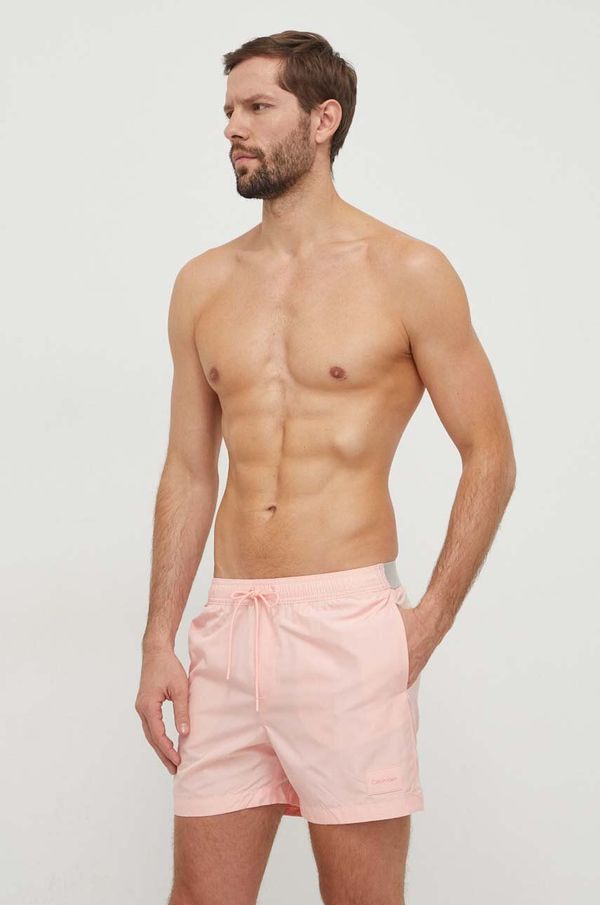 Calvin Klein Kratke hlače za kupanje Calvin Klein boja: ružičasta, KM0KM00945