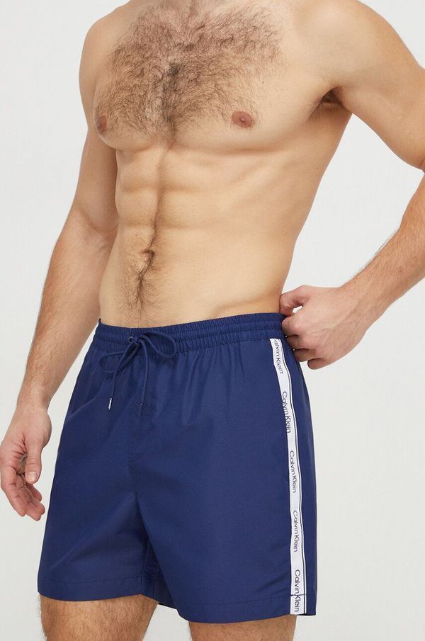 Calvin Klein Kratke hlače za kupanje Calvin Klein boja: tamno plava, KM0KM00955