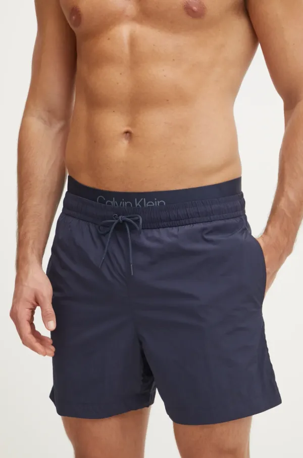 Calvin Klein Kratke hlače za kupanje Calvin Klein boja: tamno plava, KM0KM01104