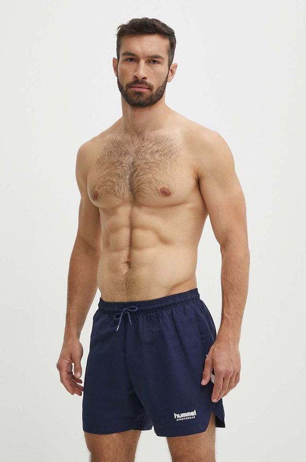 Hummel Kratke hlače za kupanje Hummel hmlNED SWIM SHORTS boja: tamno plava, 227641