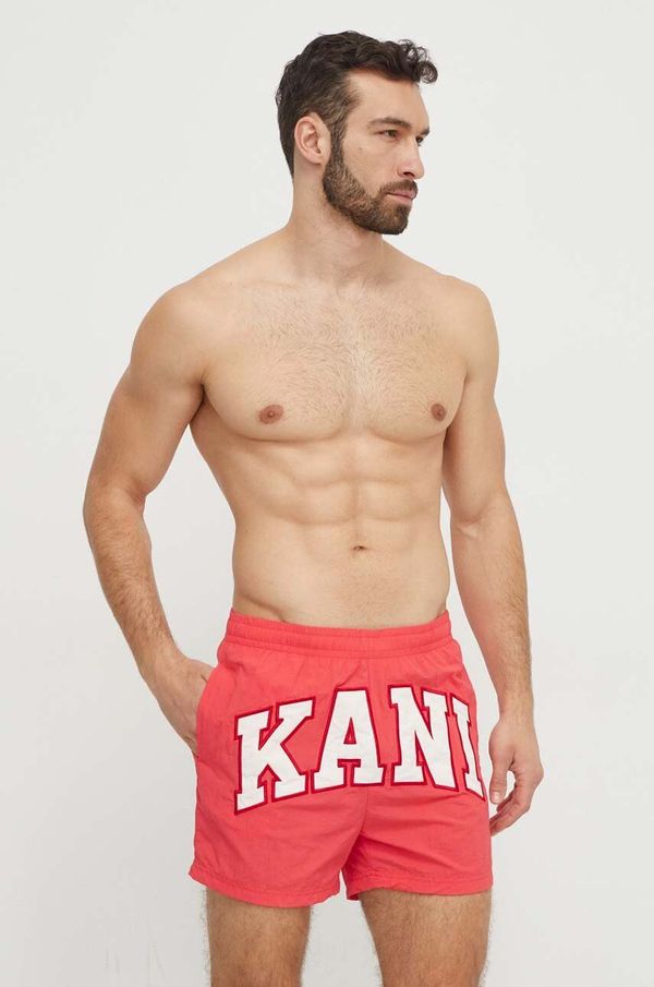 Karl Kani Kratke hlače za kupanje Karl Kani za muškarce, boja: crvena