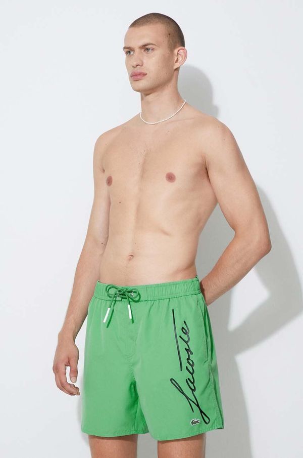 Lacoste Kratke hlače za kupanje Lacoste boja: zelena, MH2699-6XP