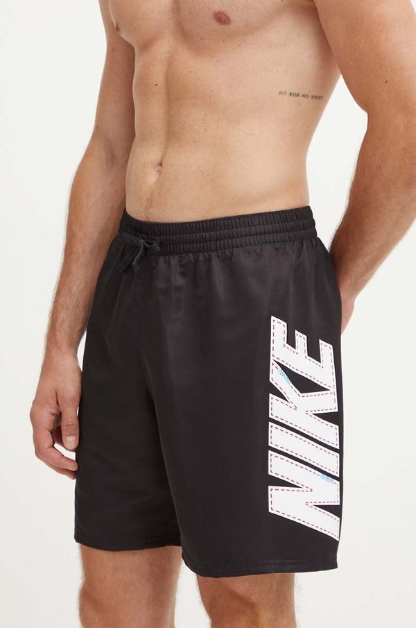 Nike Kratke hlače za kupanje Nike Big Block boja: crna, NESSE521
