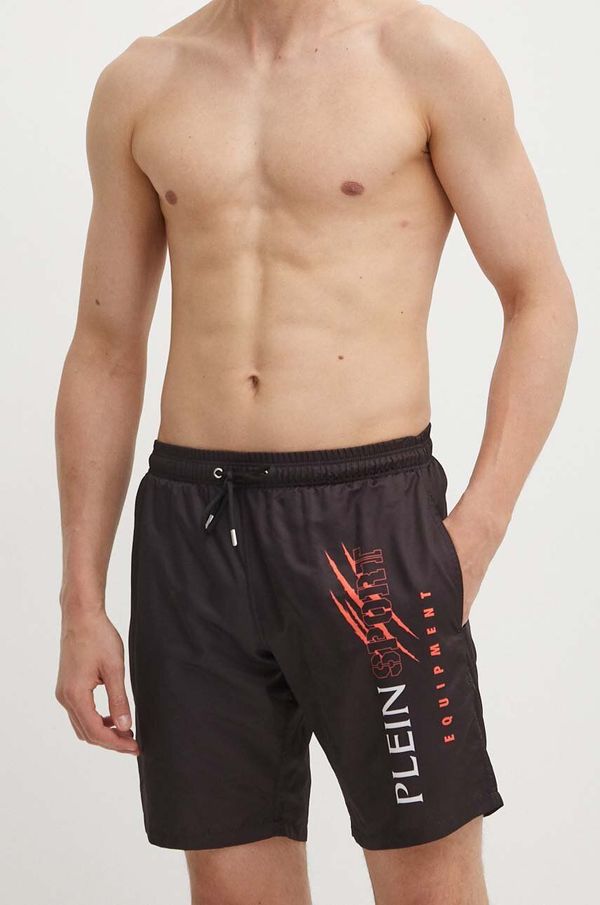 Plein Sport Kratke hlače za kupanje PLEIN SPORT boja: crna