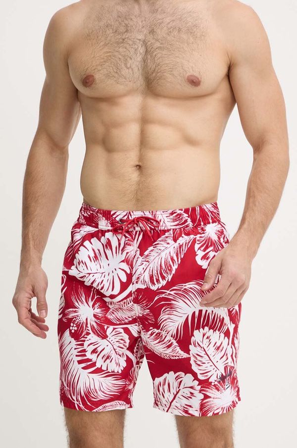 Superdry Kratke hlače za kupanje Superdry boja: crvena, M3010232A-2BV