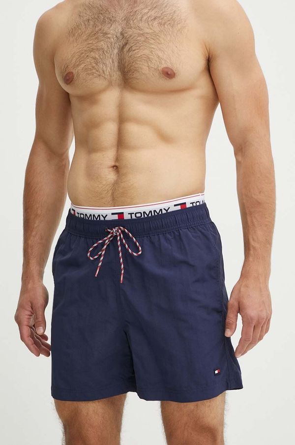 Tommy Hilfiger Kratke hlače za kupanje Tommy Hilfiger boja: tamno plava, UM0UM02043