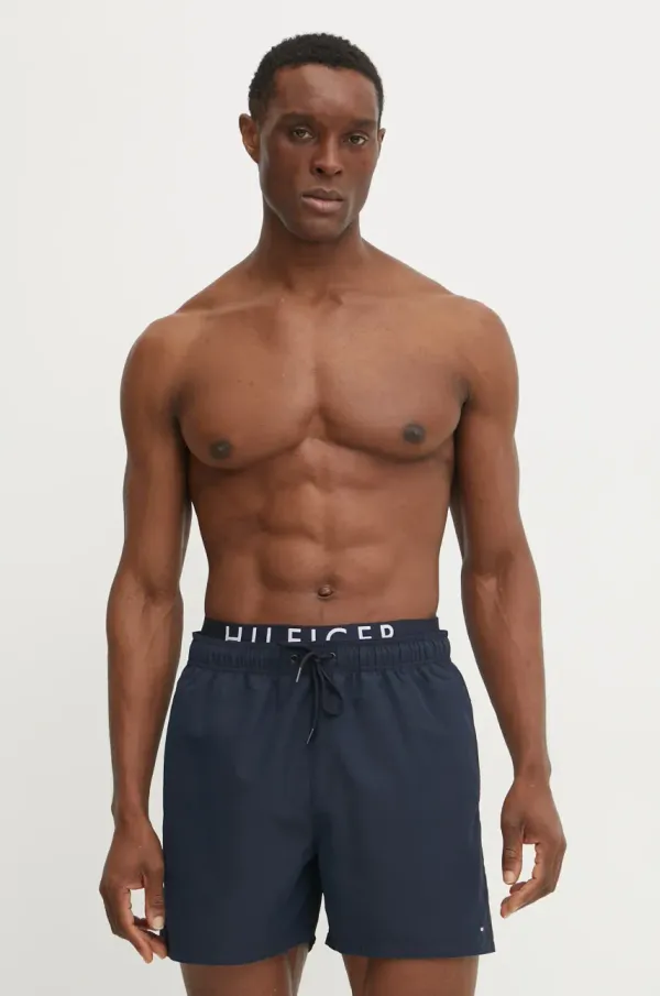 Tommy Hilfiger Kratke hlače za kupanje Tommy Hilfiger boja: tamno plava, UM0UM03489