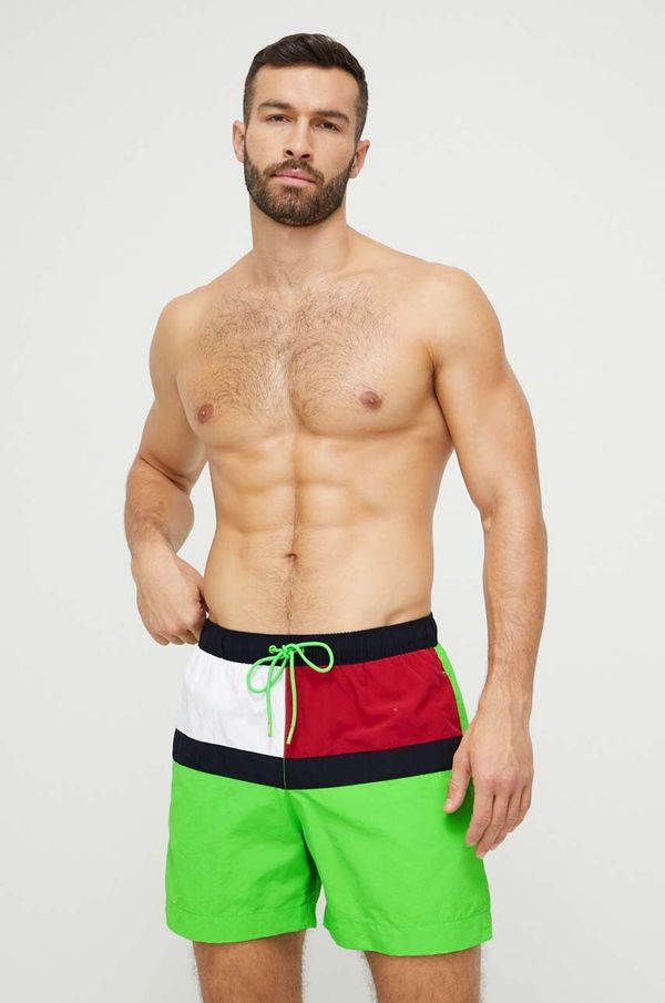 Tommy Hilfiger Kratke hlače za kupanje Tommy Hilfiger boja: zelena