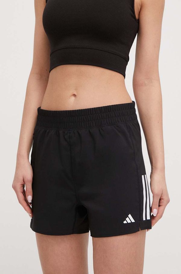 adidas Performance Kratke hlače za trčanje adidas Performance Own the Run boja: crna, s tiskom, visoki struk
