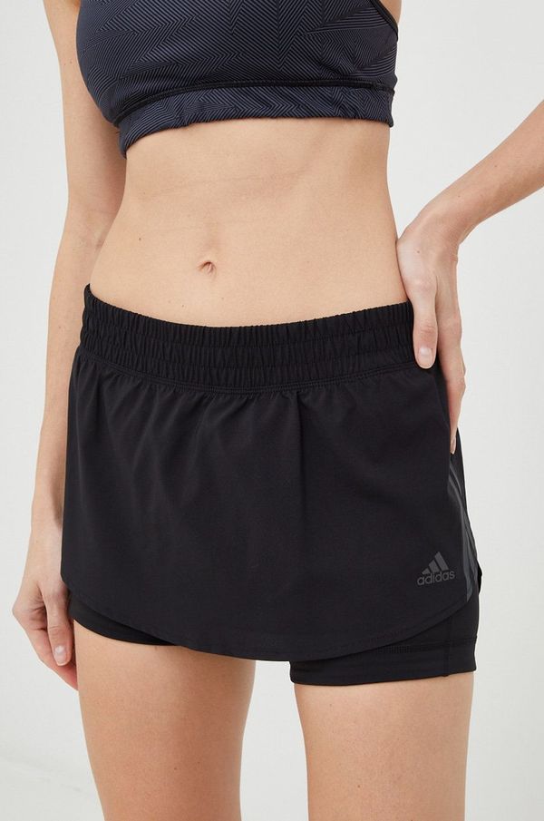 adidas Performance Kratke hlače za trčanje adidas Performance run icons za ženeboja: crna, s tiskom, srednje visoki struk
