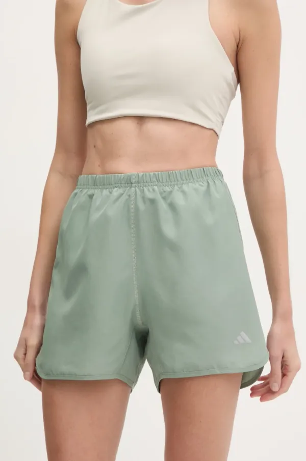adidas Performance Kratke hlače za trčanje adidas Performance Run It boja: zelena, bez uzorka, visoki struk, JD2341