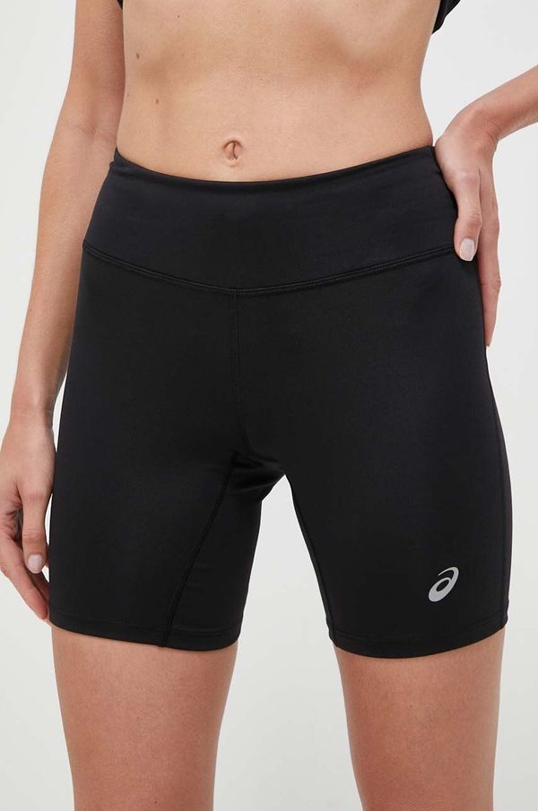Asics Kratke hlače za trčanje Asics Core Sprinter boja: crna, glatki materijal, visoki struk