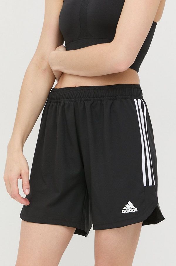 adidas Performance Kratke hlače za trening adidas Performance Condivo 22 za žene, boja: crna, s aplikacijom, visoki struk